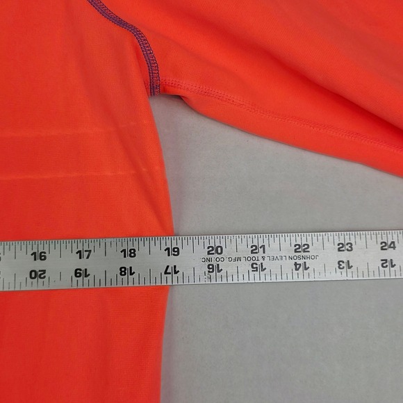 Nike Therma FIT Hoodie Women's Medium Neon Coral w Purple Swoosh Athletic - Picture 7 of 8